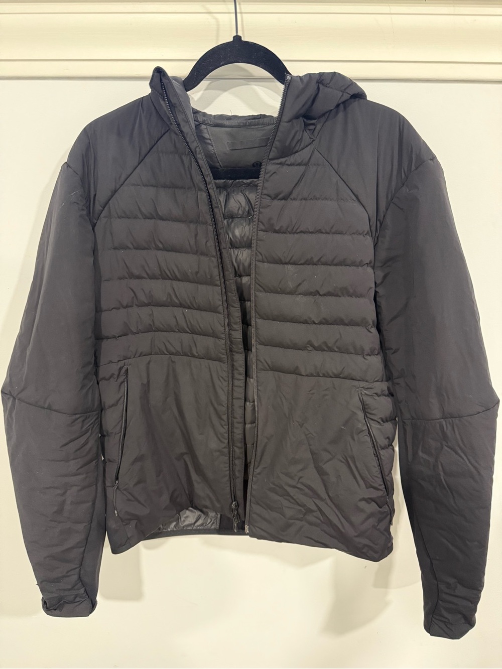 Men's Lightweight Black Hooded Jacket